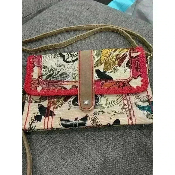 SAKROOTS Nature Peace small bag Birds boho Retired - Picture 5 of 6